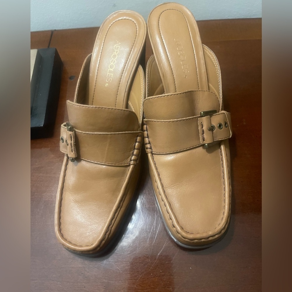 Aerosoles Tan mules